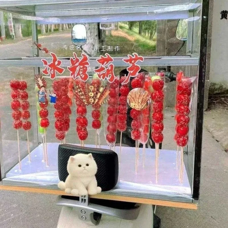 Candied gourd stall display stand transparent display sales booth