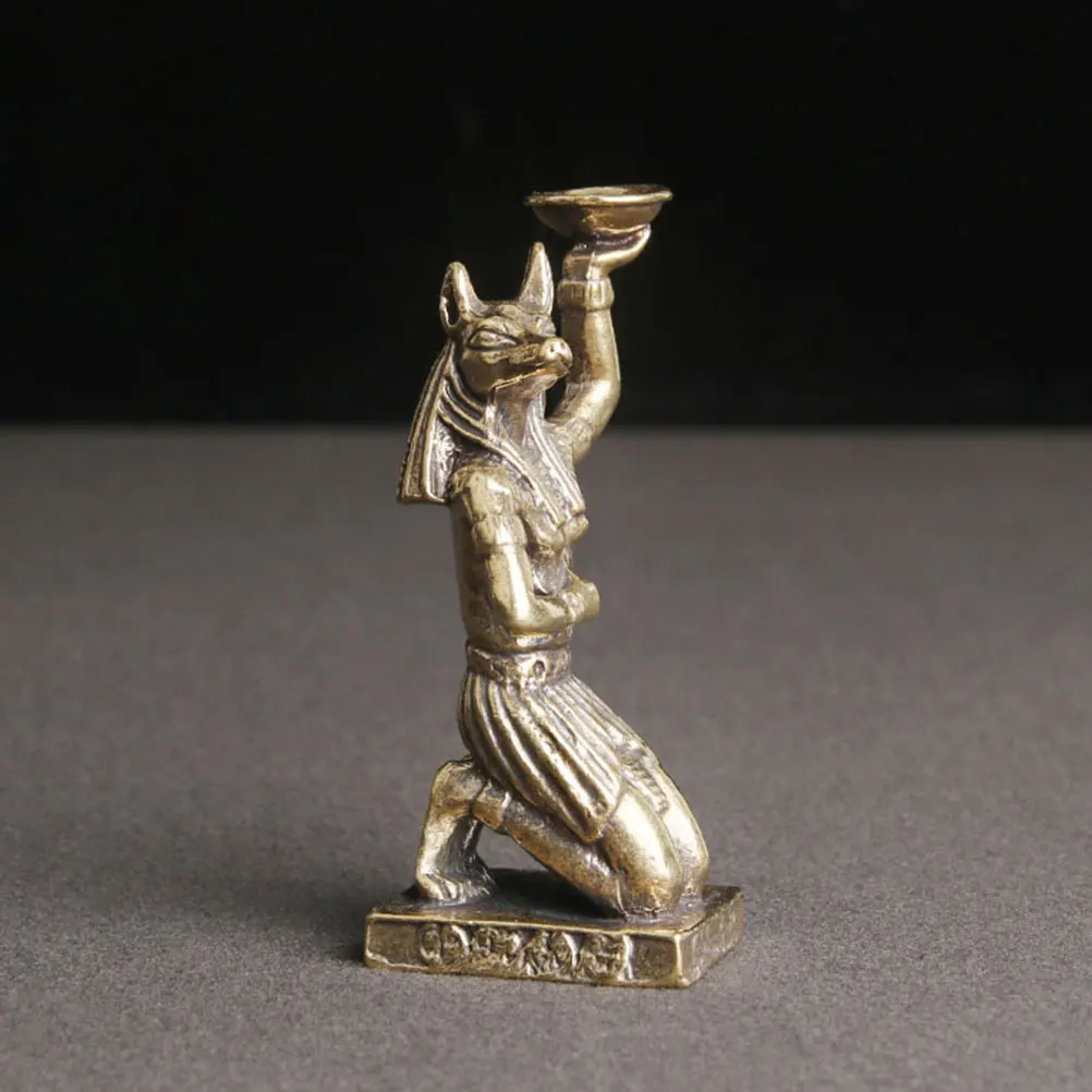 

Retro Anubis Statue Figurine Decorative Lifelike Vintage Home Decorate Office