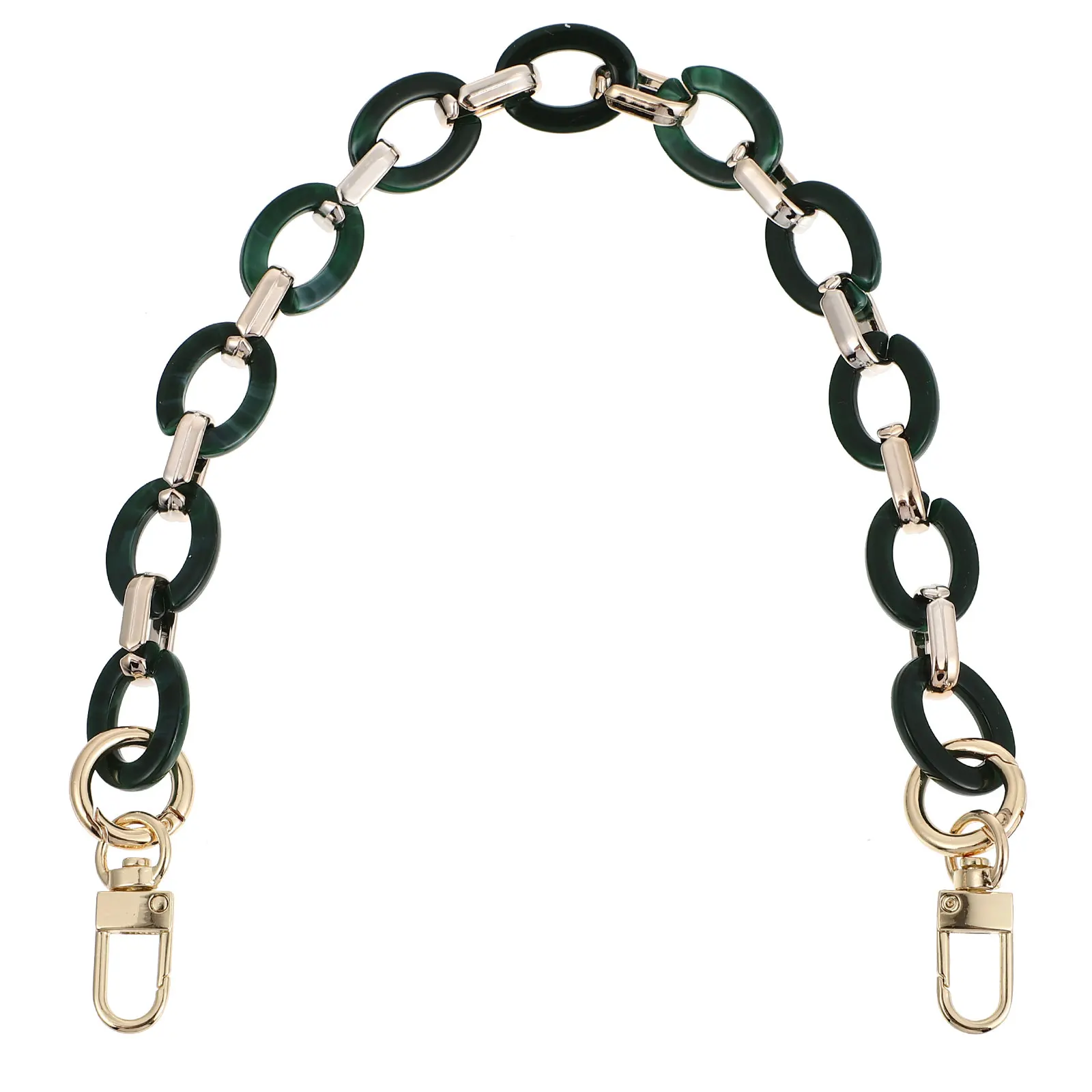 حقيبة ريترو مزخرفة من الراتنج بسلسلة أنيقة وخفيفة الوزن وحزام كتف ومقبض للتسوق في حفلات الشاطئ في الهواء الطلق