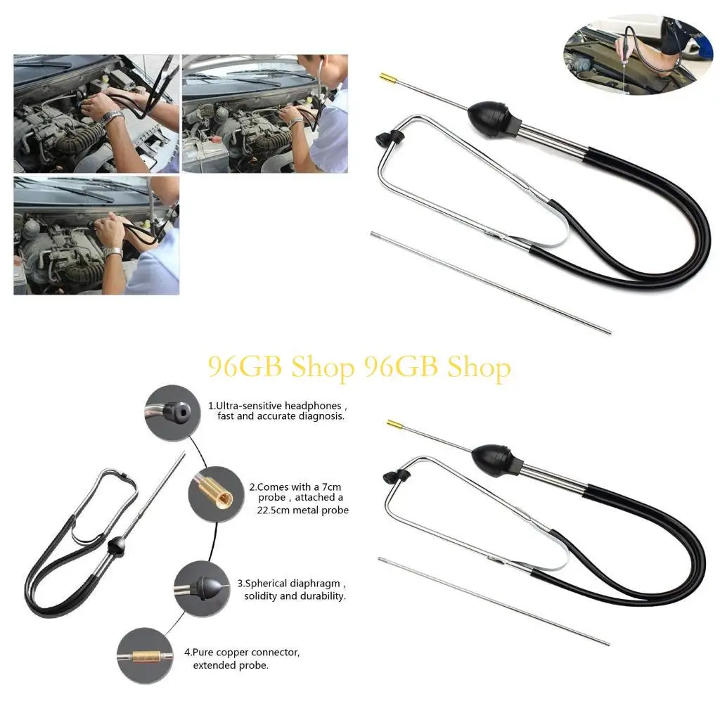 

96 ГБ автоматического двигателя Диагностика чувствительного к слуховым инструментам Механики цилиндра цилиндра Стетоскоп Тестер