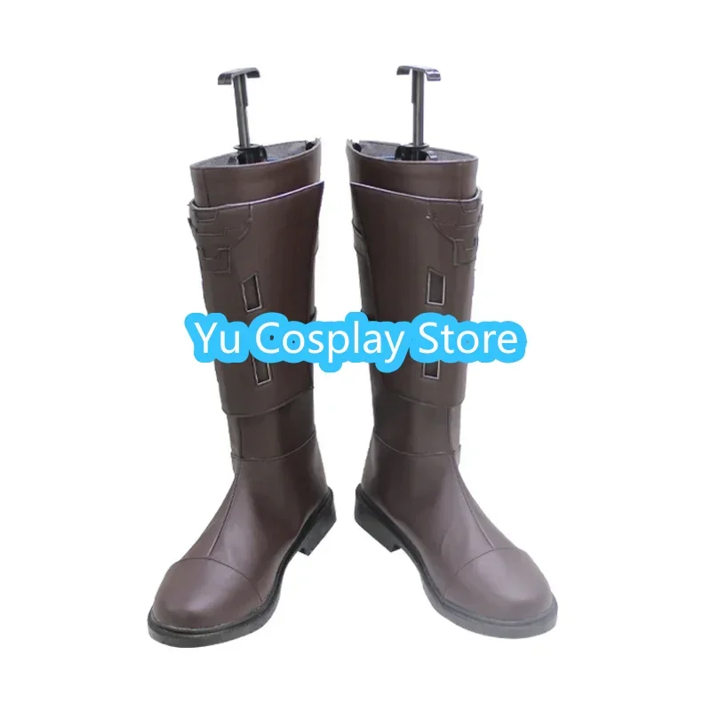 Thancred Cosplay Schuhe Spiel ff14 Cosplay Prop Pu Lederschuhe Halloween Karneval Stiefel nach Maß