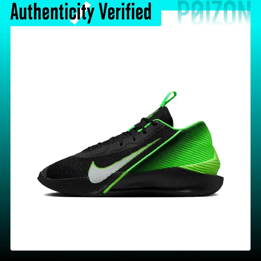 Nike Low top Basketball Shoes Men's Black Green HF1804-001