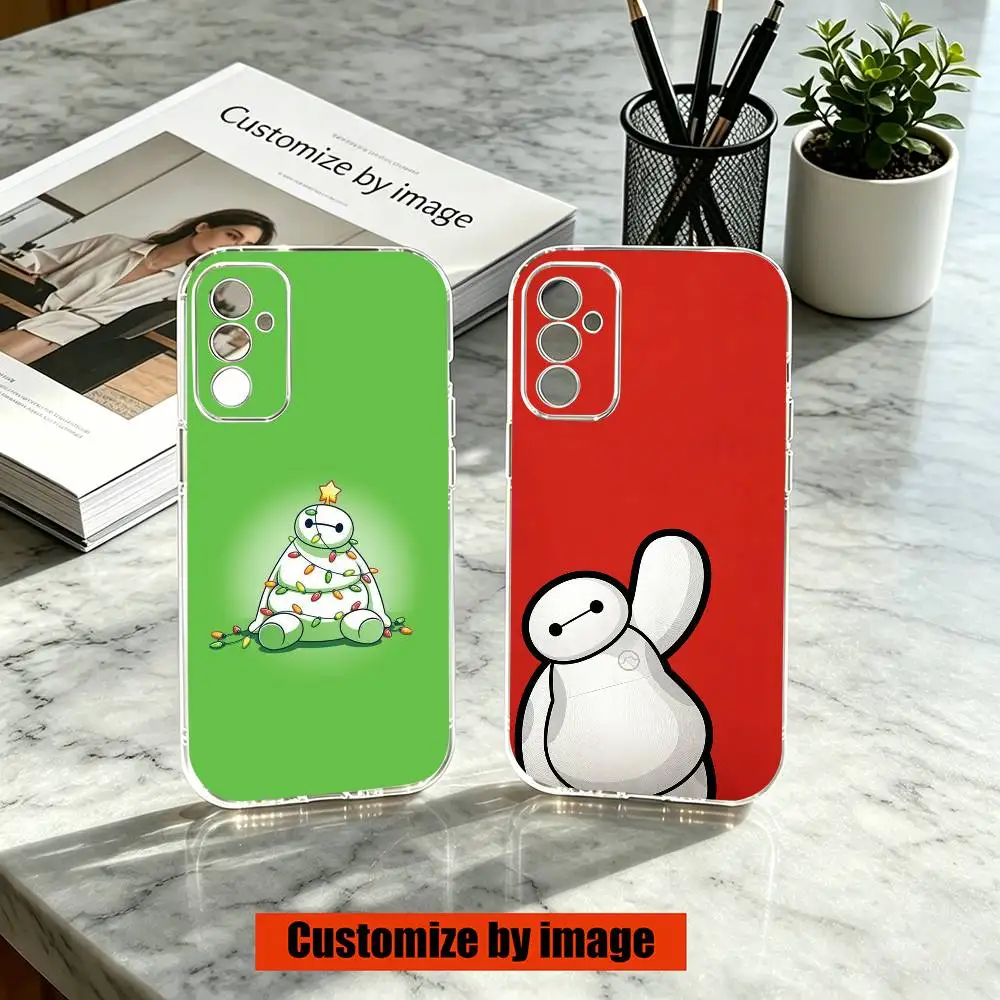 Cute B-Baymax Anime Gift  Phone Case For SamsungA10,12,20,21S,30,31,40,50,51,52,70,71 Transparent Cover