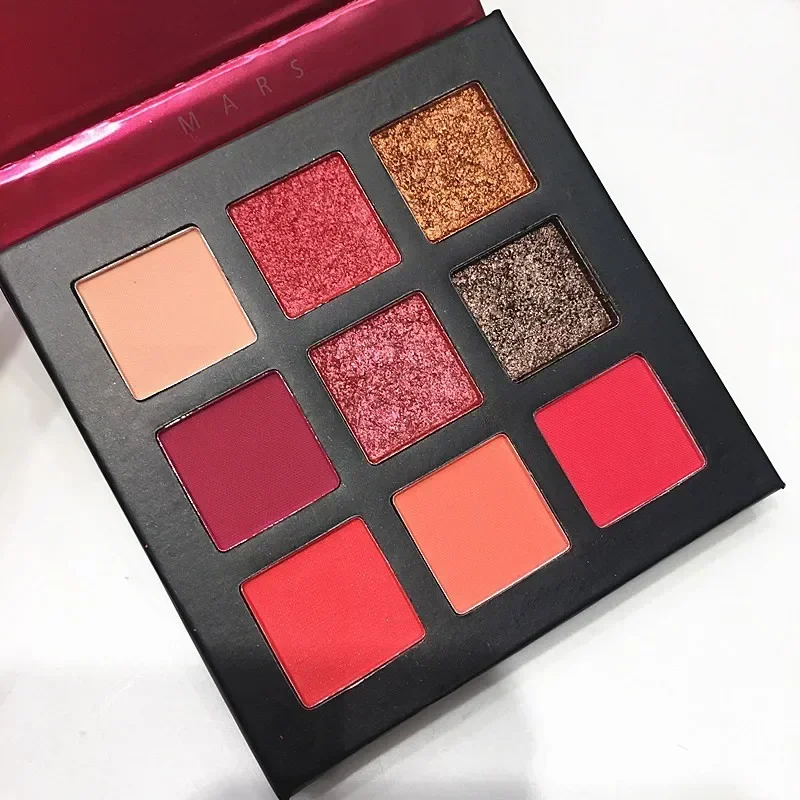 Paleta de sombras de ojos Beauty GLAZED, maquillaje de paleta resistente al agua de larga duración, brillo mate de 9 colores