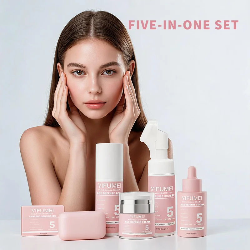 YIFUMEI Nourishing Combo Set Original Korean Skincare Skin Cleansing Moisturizing Brightening Firming Day Night Care For Beauty