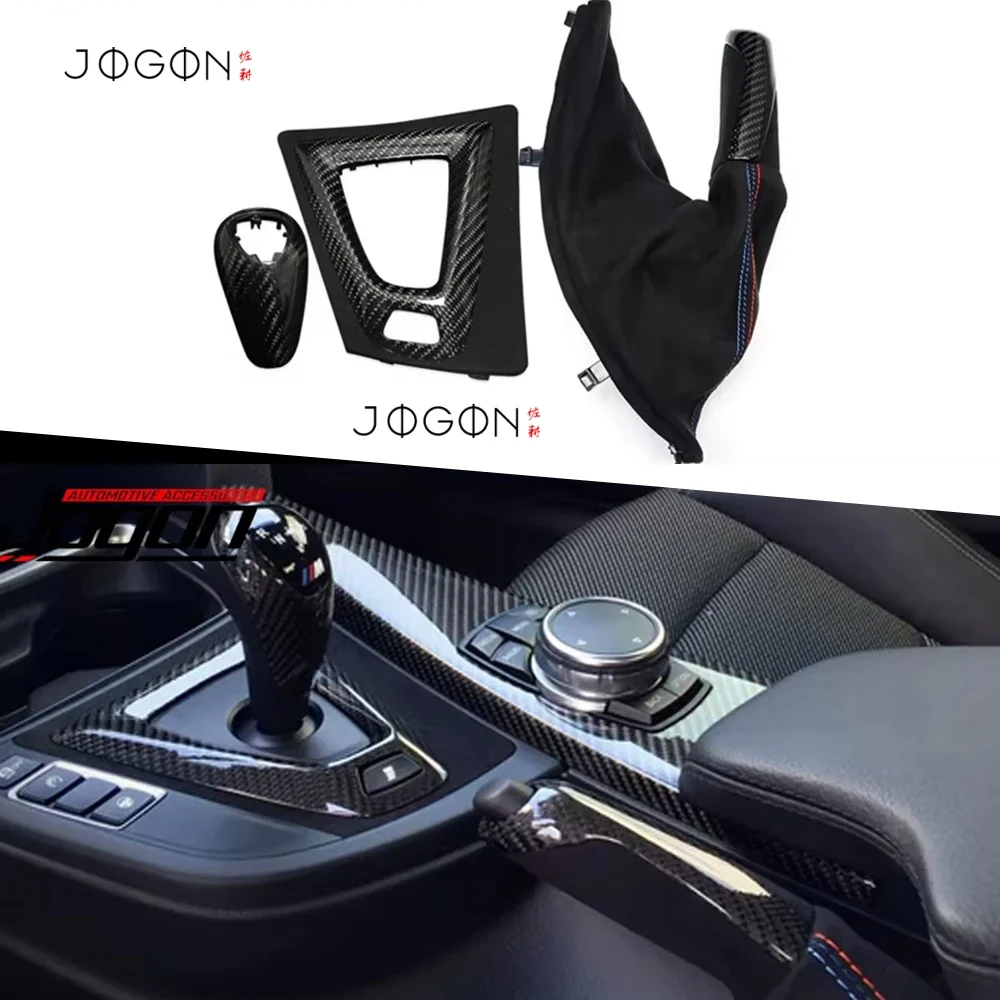 

LHD для BMW M2 M3 M4 F87 F80 F82 F83 F10 F86 M Performance Карбоновая внутренняя ручка головки ручного тормоза, панель переключения передач, накладка