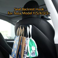 For Tesla Model 3 Y S X 3+ 2017-2025 Car Trunk Hook Front Seat Hooks Hanger Seat Backrest Hook Phone Holder Hook Car Accessories