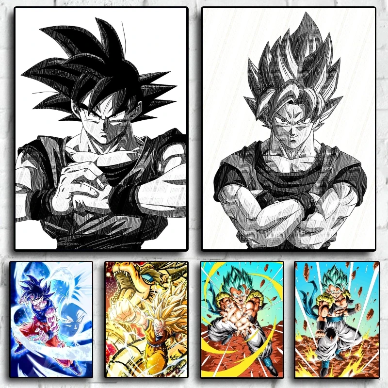 

Unique Dragon Ball Z Goku Scene Decorative Artwork, Made with Premium Materials, Add A Touch of Anime Style To Your Space.