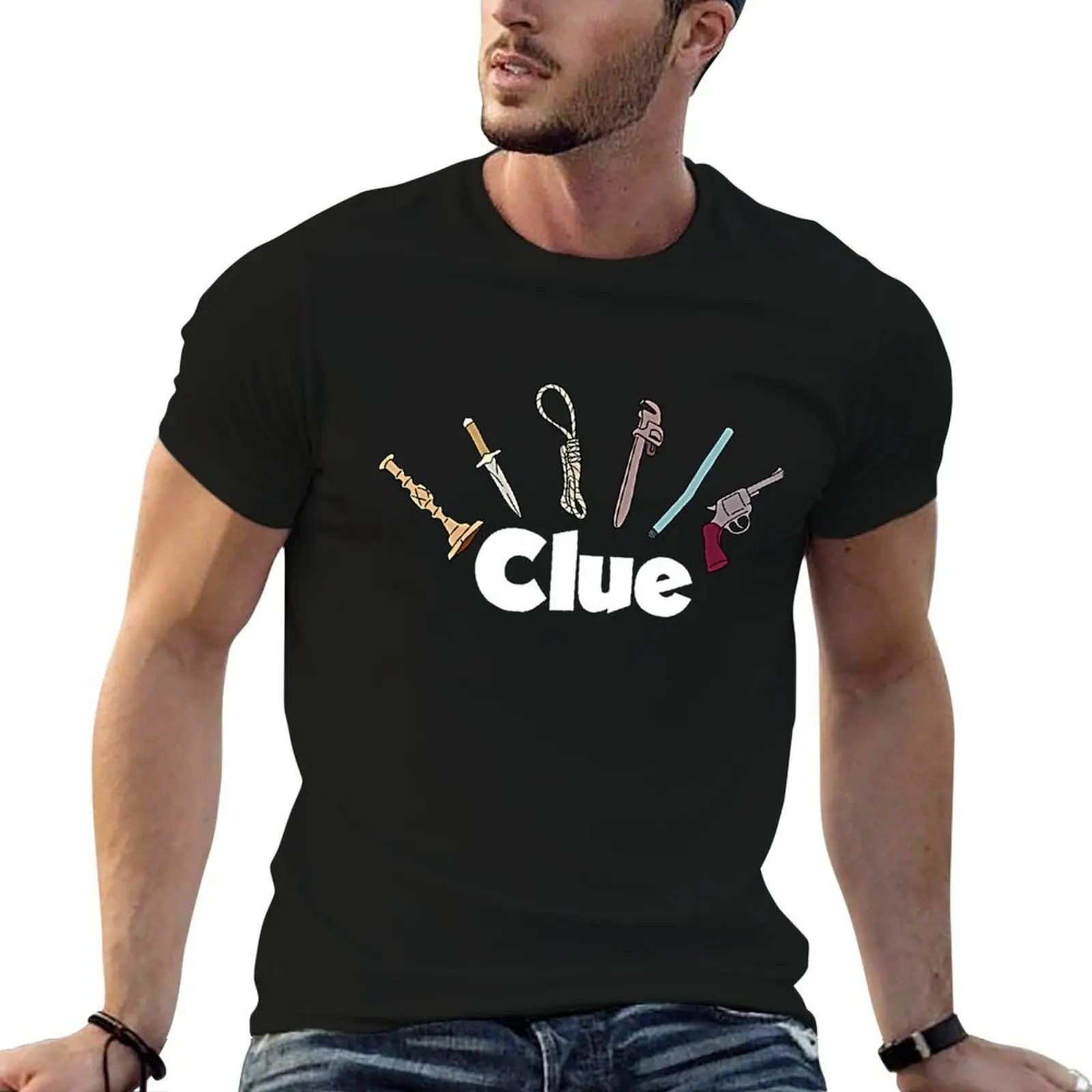 

Clue Logo T-Shirt man t shirt cotton high quality man graphic t shirt T-Shirt