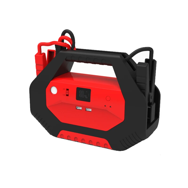 32000mAh 12V/24V High Capacity Car Jump Starter Power Bank Portable Emergency Car Booster Large Truck Power Supply Emergency