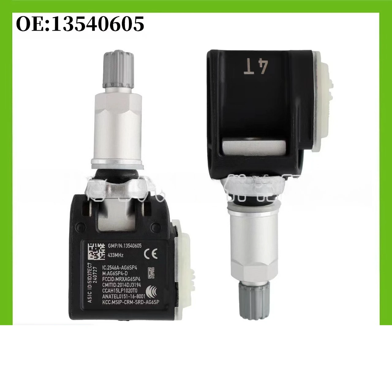 

13540605 1/4pcs tpms Tire Pressure Sensor for 2020-2022 Chevrolet Camaro Silverado 3500