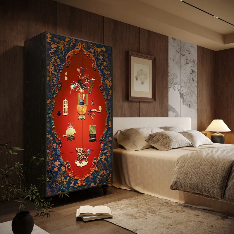 

Wooden Storage Wardrobe Modern Clothes Bedroom Organizer Minimalist Open Closet Small Space Saving Armario Trendy Furniture