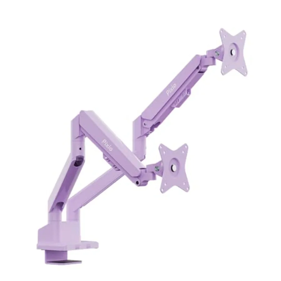 PS1D Wave Monitor Arm Stand Desk Mount for office use aluminum alloy black supports up to 32-inch monitors and 19.8lbs with VES