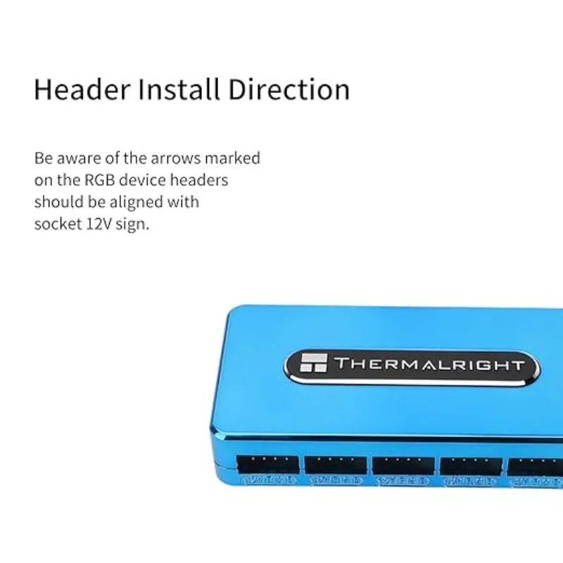 Thermalright RGB HUB Controller Rev A 10 grup 10-portowych wentylatorów 4Pin Desktop PC 12V RGB Fan Hub Controller RGB Hub Controller