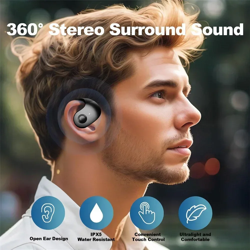 Original BY01 OWS Wireless Bluetooth 5.3 Earphones t26 Long Battery Life Earbuds HIFI Sound quality Headphone Smart HD Call
