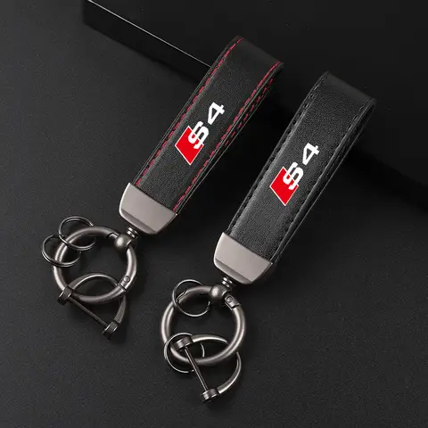 Deluxe Leather car Keychain Keyring Keychain Lanyard Gift Keychain for AUDI S4