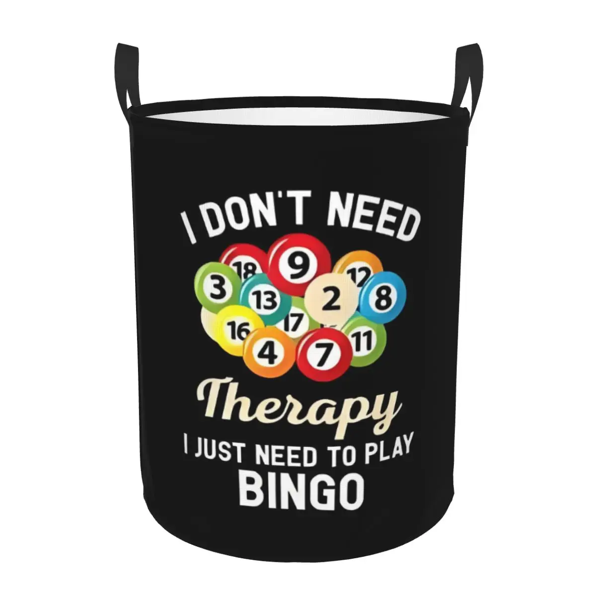 

Custom Bingo Laundry Hamper Large Storage Basket Cards Game Kids Nursery Toy Organizer