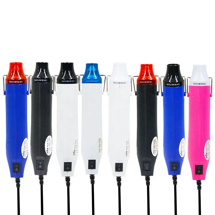 5PCS 220V 110V Electric Hot Air Blower Gun Stainless Steel Bracket Supporting DIY Polymer Clay Shaping Tool With Plastic Materia