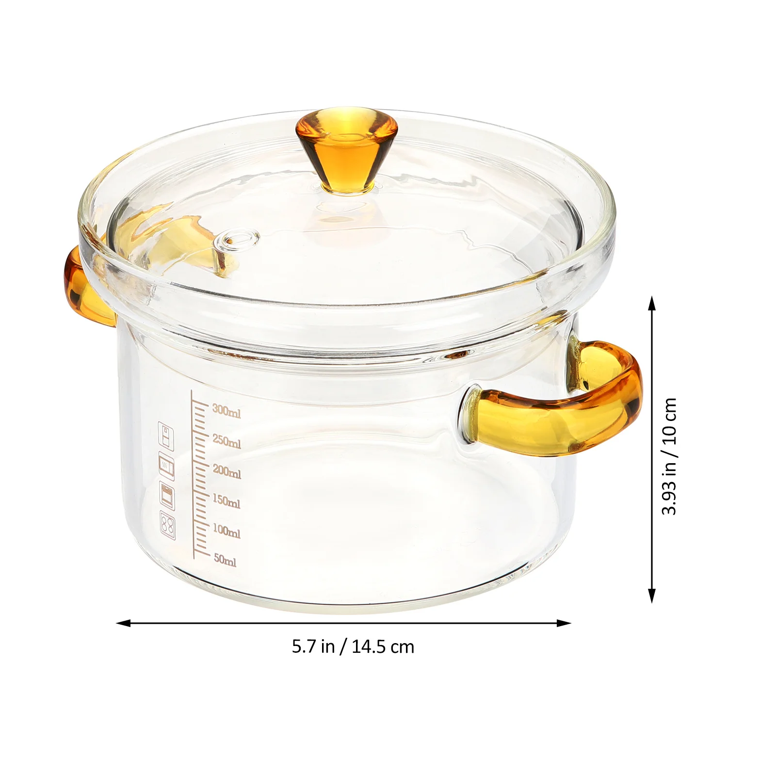 

Glass Stew Bowl with Lid Beautiful Soup Pot for Steamed Egg and Various Soups Household Tableware Stew Pot