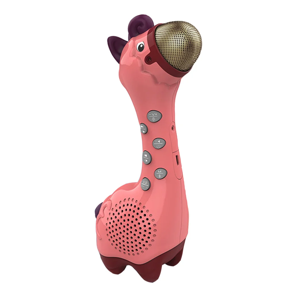 ميكروفون رائع للأطفال يغني آلة الكاريوكي للأطفال لعبة ميكروفون كرتونية بلاستيكية إبداعية