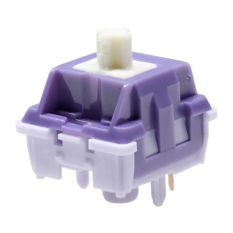 Duhuk Lumia Bitter Tea Switch Purple Tactile HIFI 5 Pins Factory Lubed 58g/63.5g Dual Stage 22mm Spring Mechanical Keyboard