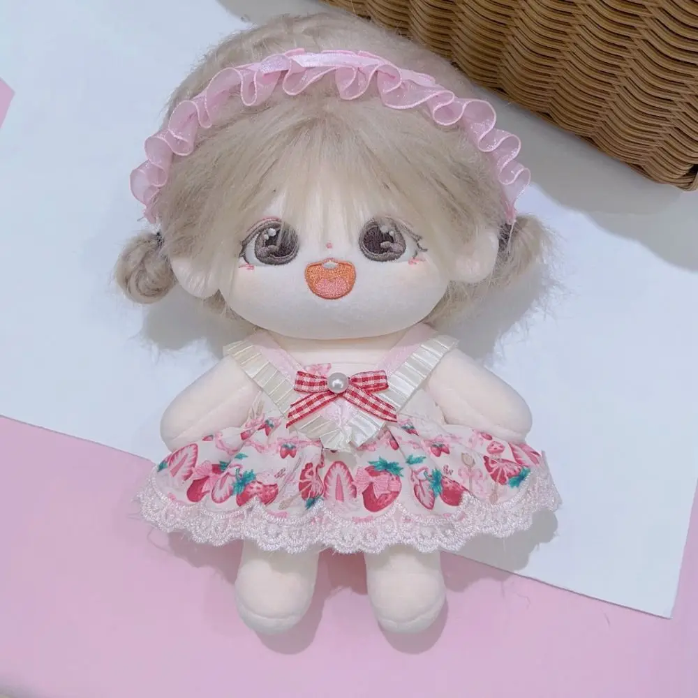 Cute Doll Lovely Clothes 10 Styles With Bow Headband Fashion Dresses Skirt Plush Dolls Clothes EXO Idol Dolls Accessories