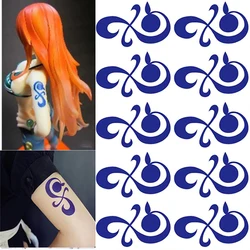 Tattoos Nami Arm Tattooing Sticker Waterproof Tattoos Sticker Halloween Cosplay Costume Accessory