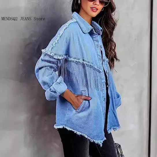 Spring and Autumn Pure Color Leisure Heavy Industry Ins Style Chain Rivet Street Single Row Button Jacket 641