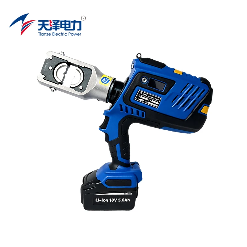 NBC-706U 60kN Battery Powered Hydraulic Crimping Tool For 300mm² Cable Terminal Cordless Electric Lug Crimper