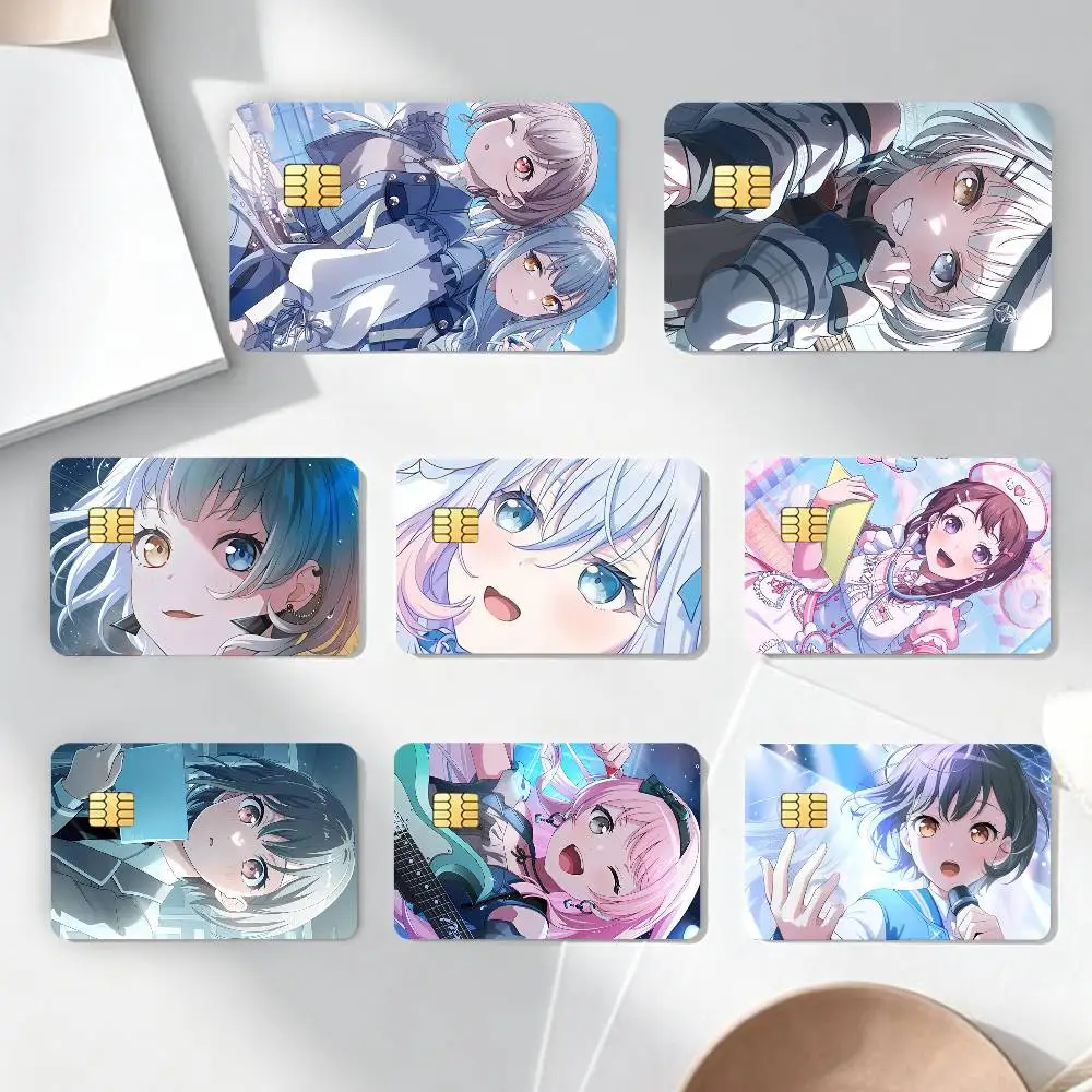 

Anime BanG D-Dream Its MyGO Credit Card HD Stickers Game Card Decal Card Matte Film Skin Small Chip Waterproof Sticker