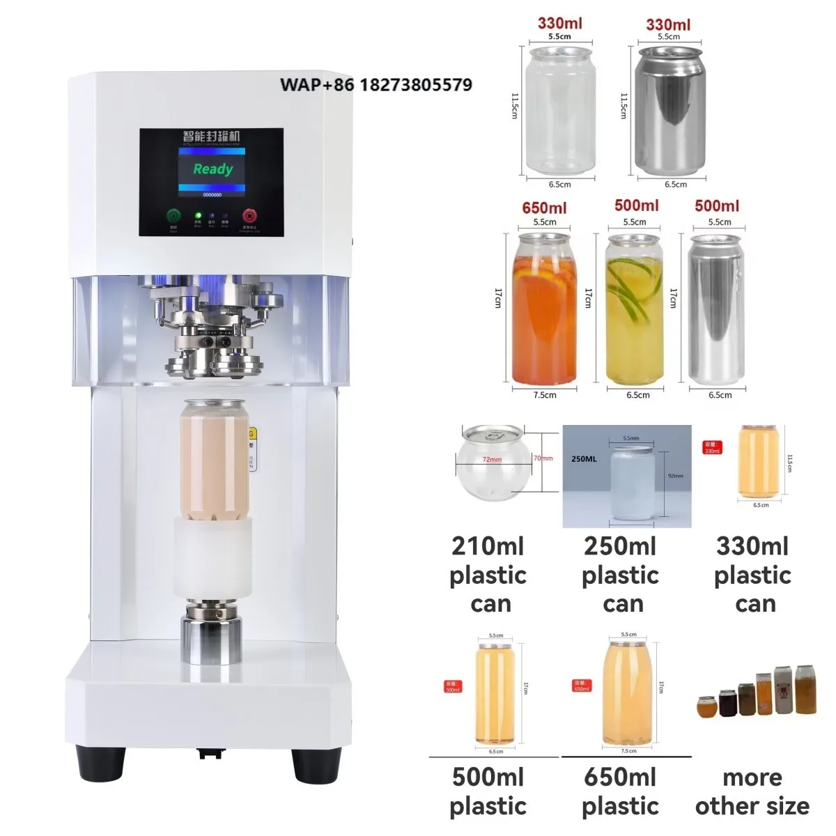 2023 Newest Soda Can Sealing Machine Automatic Tin Can Sealer With Cup Holder for Bubble Milk Tea Can