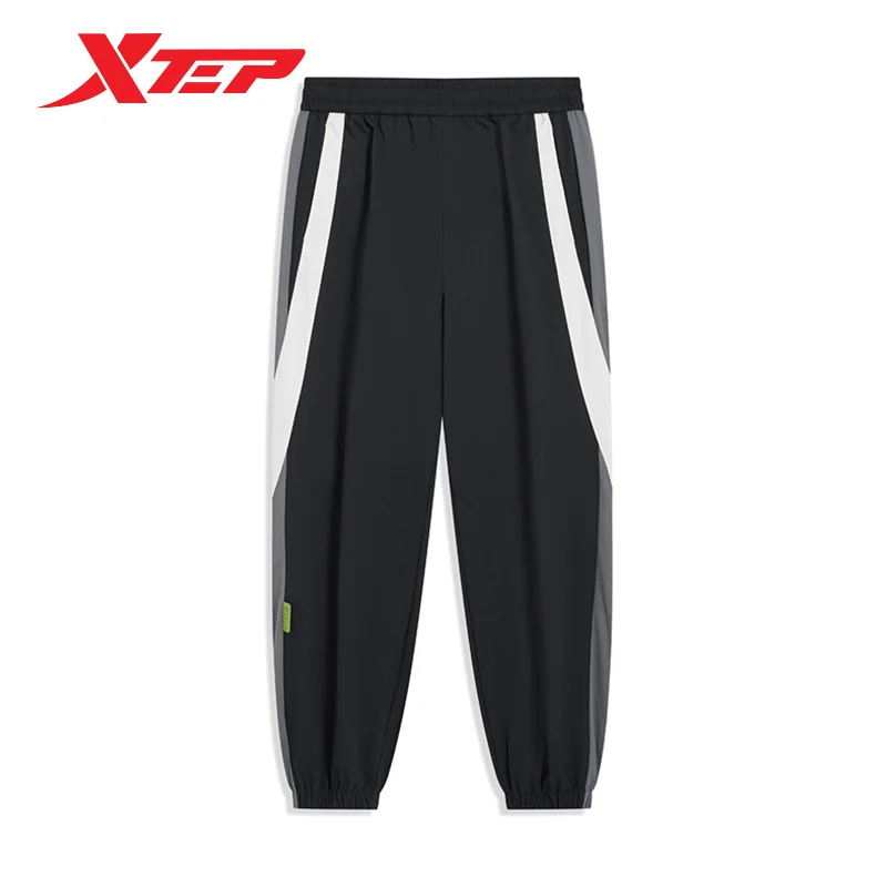 Xtep Woven Trousers For Men 2024 Spring Soft Leisure Casual Men\'s Sweatpants Breathable Comfortable Outdoor Bottoms 976129980534