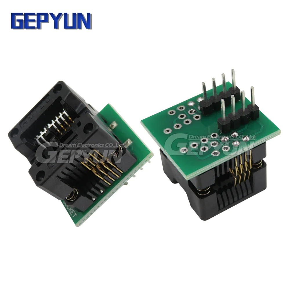 SOIC8 SOP8 to DIP8 EZ Socket Converter Module Programmer Output Power Adapter With 150mil Connector