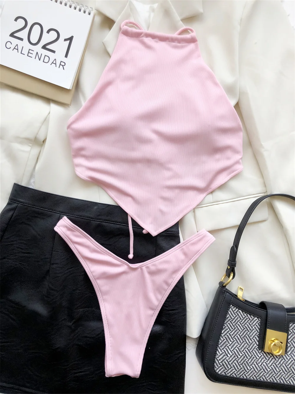 Sexy String Backless Bikini Micro Extreme Swimsuit Irregular Swimwear Thongs Women Beach Outfit Bathing Suit Bikinis Set Biquini