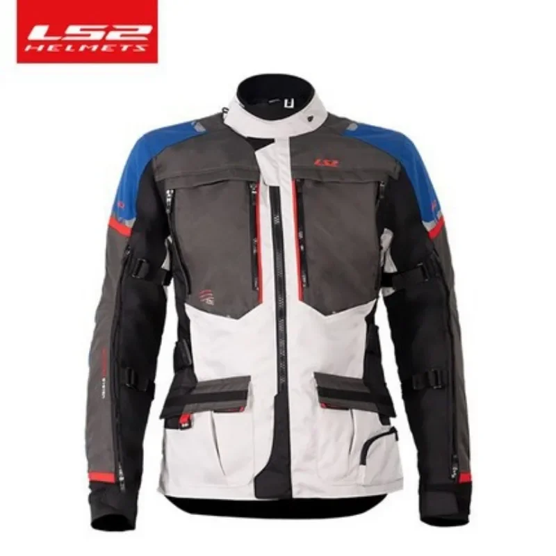 LS2 MJT128 Norway Man Woman Jacket Motorcyclist's Protective Clothing Jacket Pant CE Approved Winter Motorcycle Waterproof Suit