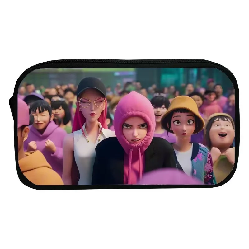 عشوائي 38 أنماط صندوق أعمى مقلمة كرتونية Huntrix ماجيك حقيبة أدوات مكتبية تخزين منظم لطلاب المدارس الابتدائية #5