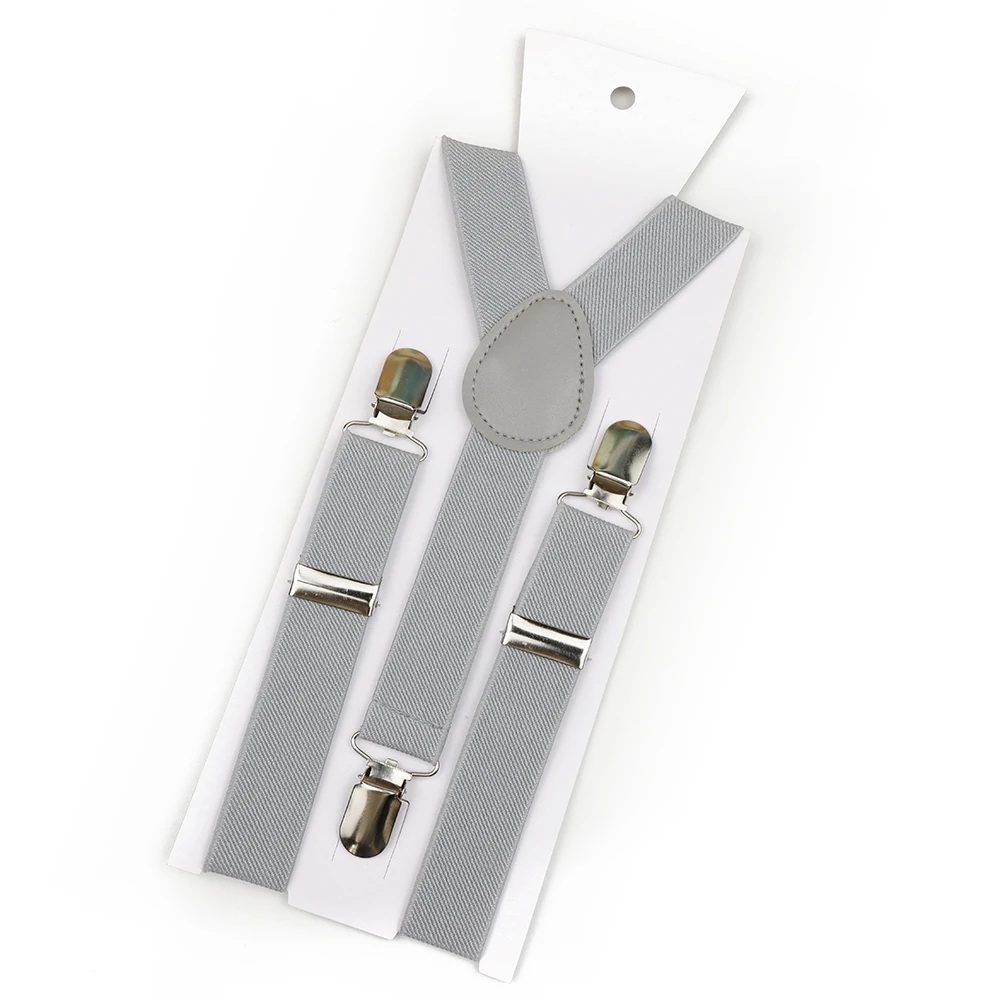 بلون حزام الأطفال الحمالات البوليستر Y-الظهر قابل للتعديل مشبك مرن على الأقواس الأعمال بدلة الزفاف الملحقات