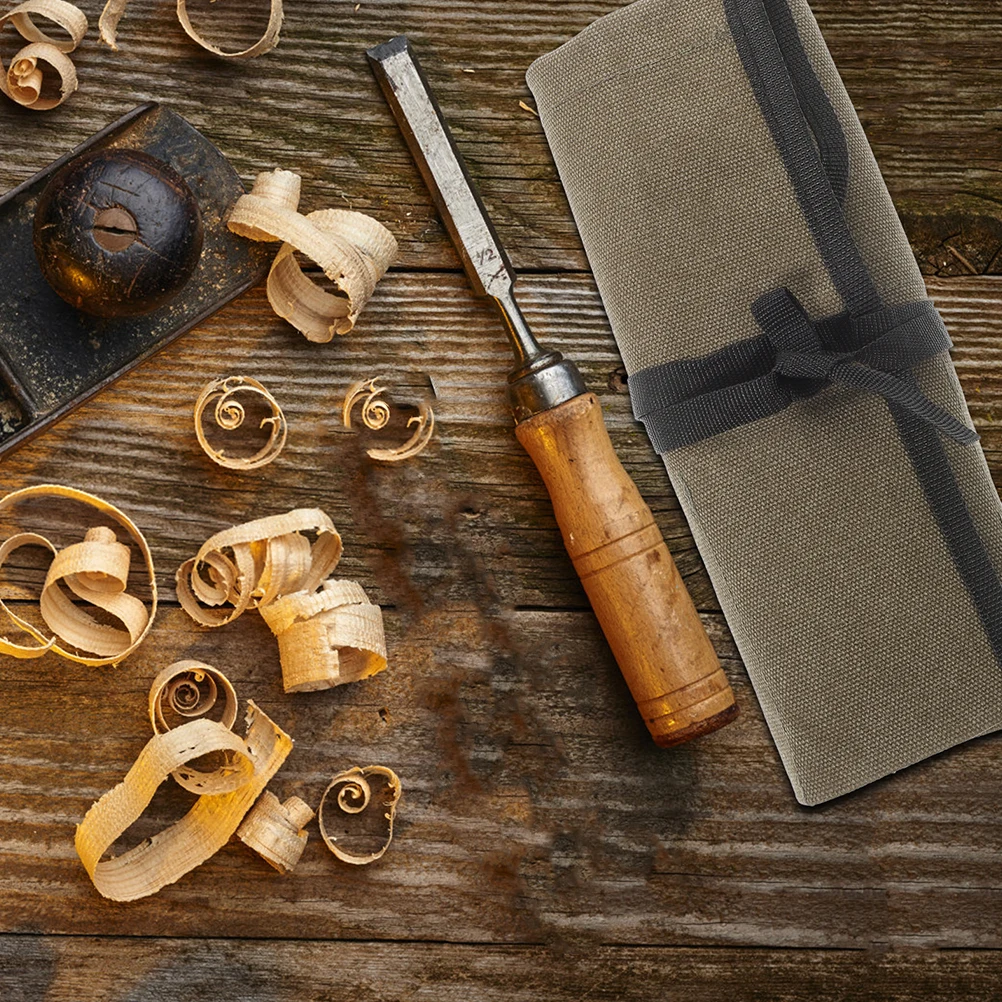 

2Pcs Tool Roll Bag Multipurpose Storage Organizer Canvas Pouch Electrician Wrench Screwdriver DIY Craftsmen Tool Roll