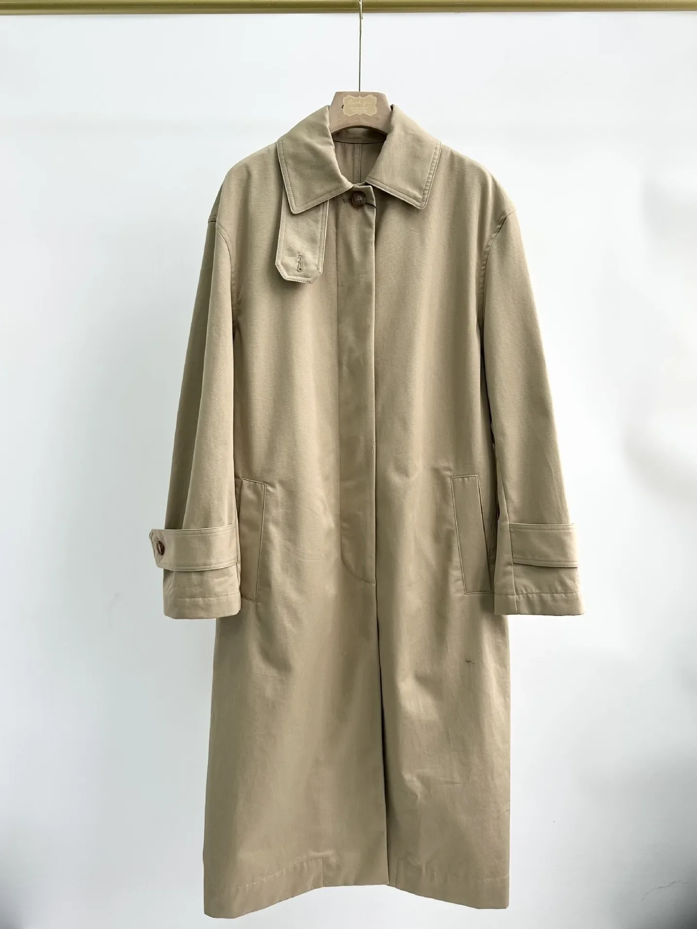 Damen gerade Wind jacke neue Winter abnehmbare Kragen einreihig silhouetted lässig einfarbig Langarm Trench