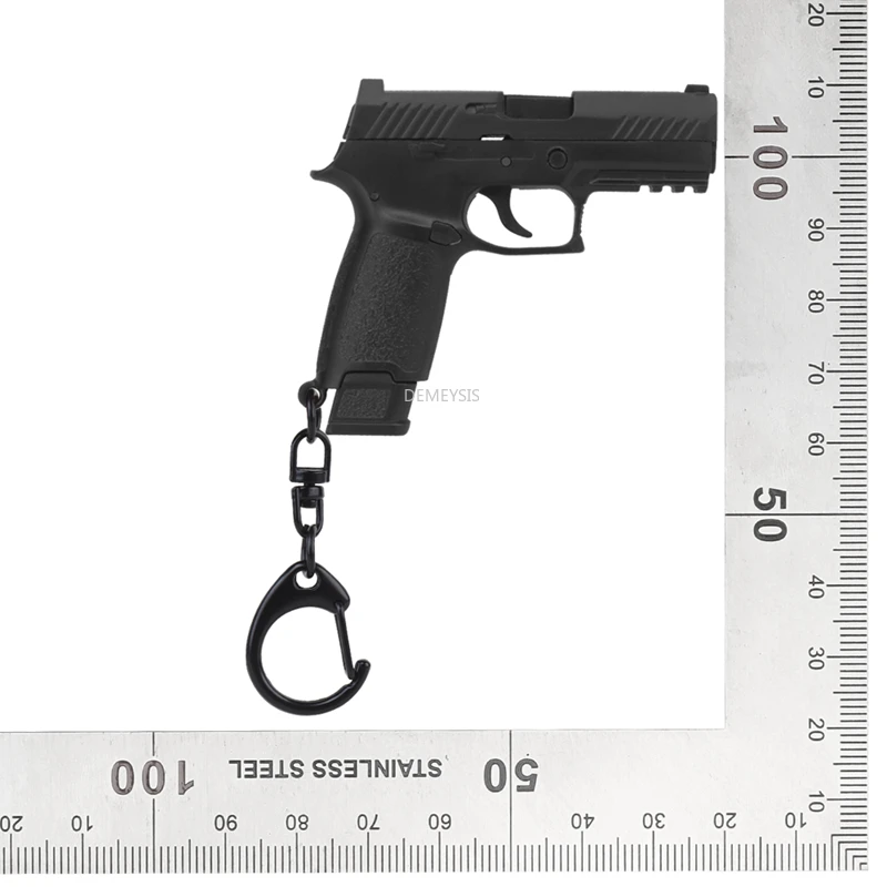 

P320 Pistol Shape Mini Keychain Portable Decoration Detachable Magazine Keyring Hunting Gun Plastic Model Key Ring Trend Gift