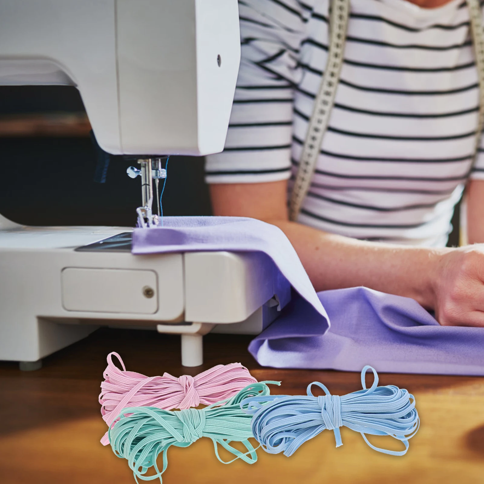 

9Pcs Colorful Elastic Bands Handmade Crafts Supplies High Elasticity DIY Costume Decoration Elastic Band Colorful Elastics