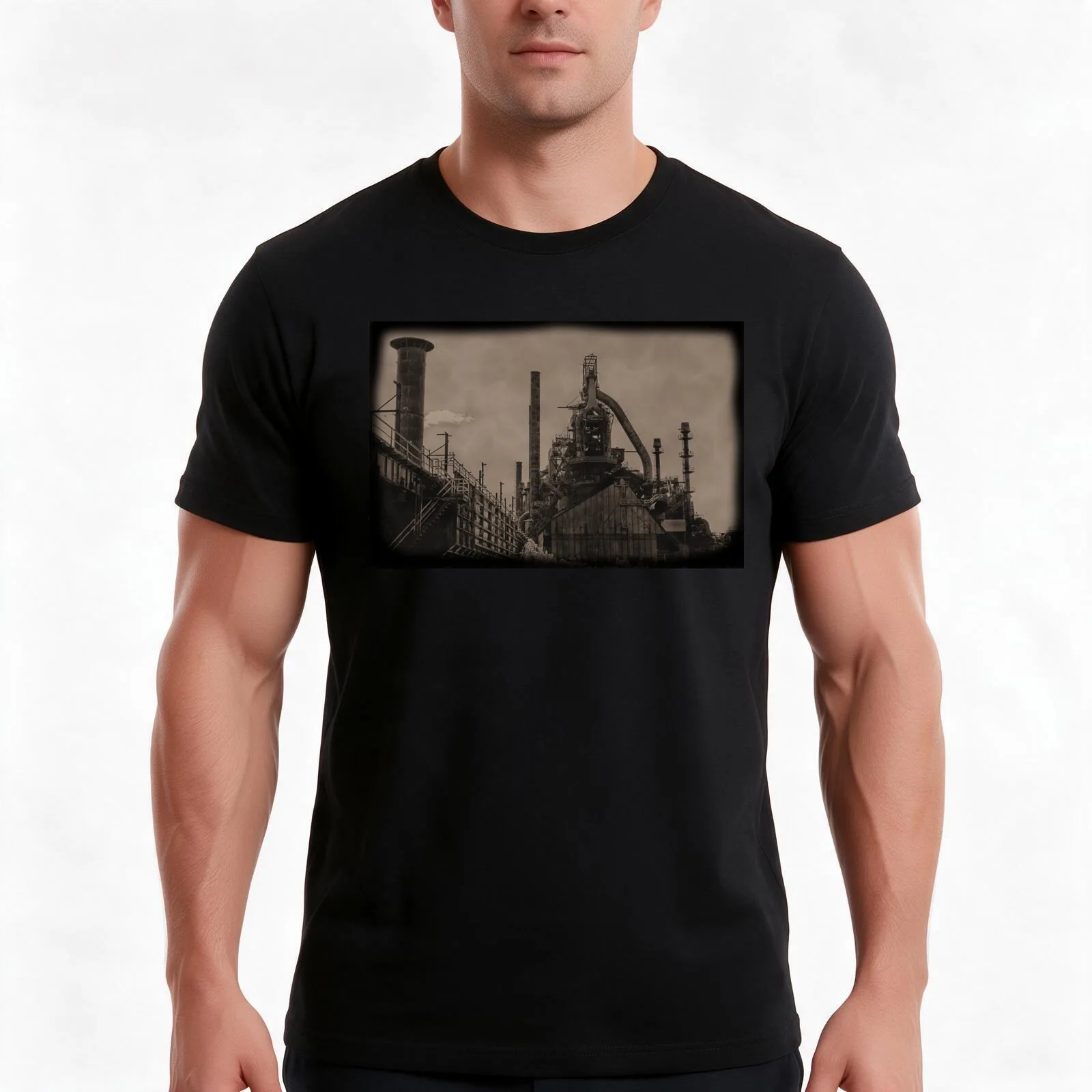 Old Time Bethlehem Steel T-Shirt Summer Casual Cotton Tee Oversized Streetwear Tops Vintage Graphic Print Unisex Men Women