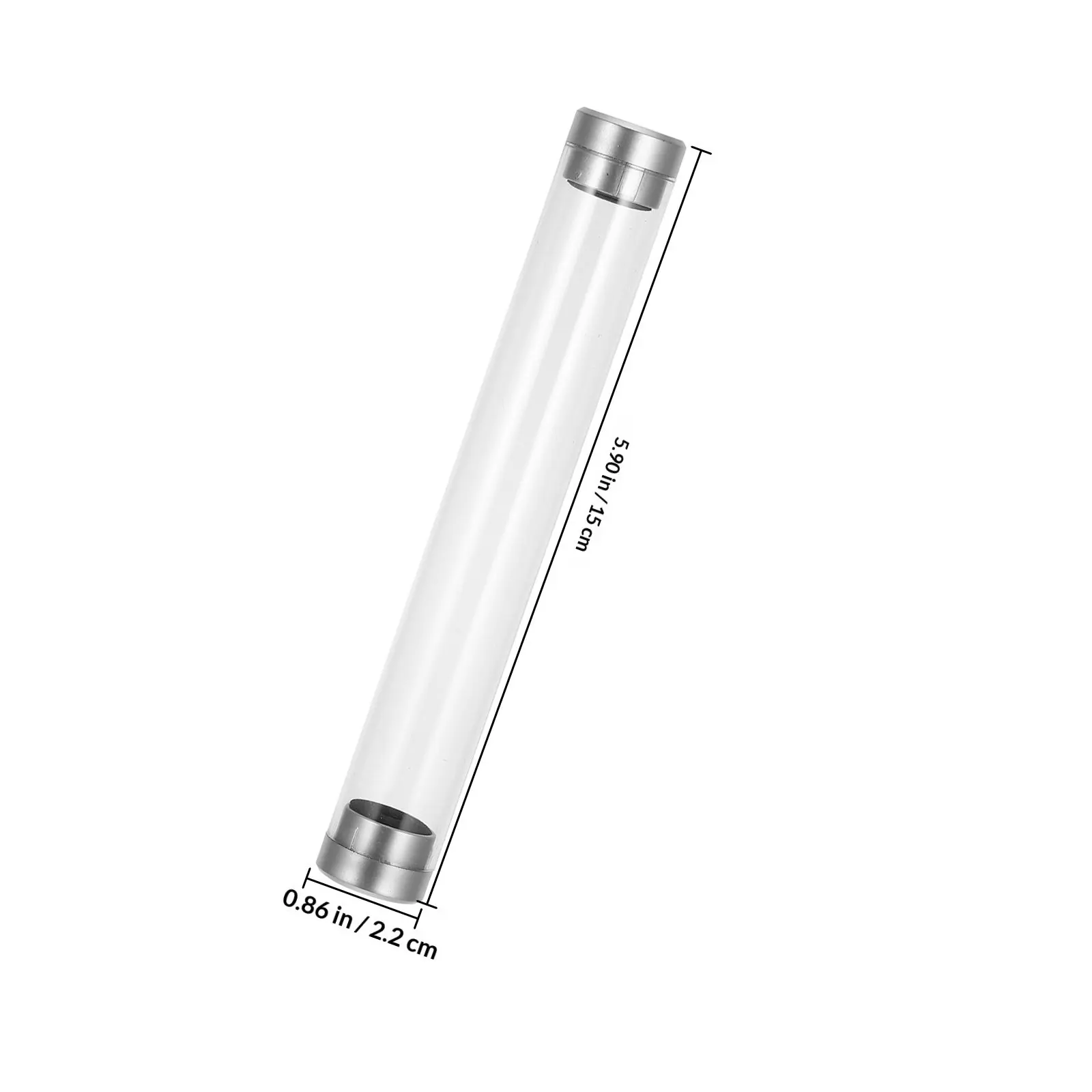 Transparent Pen Holder 6 Pack Cylinder Desk Organizer Storage Cups for School Office Stationery