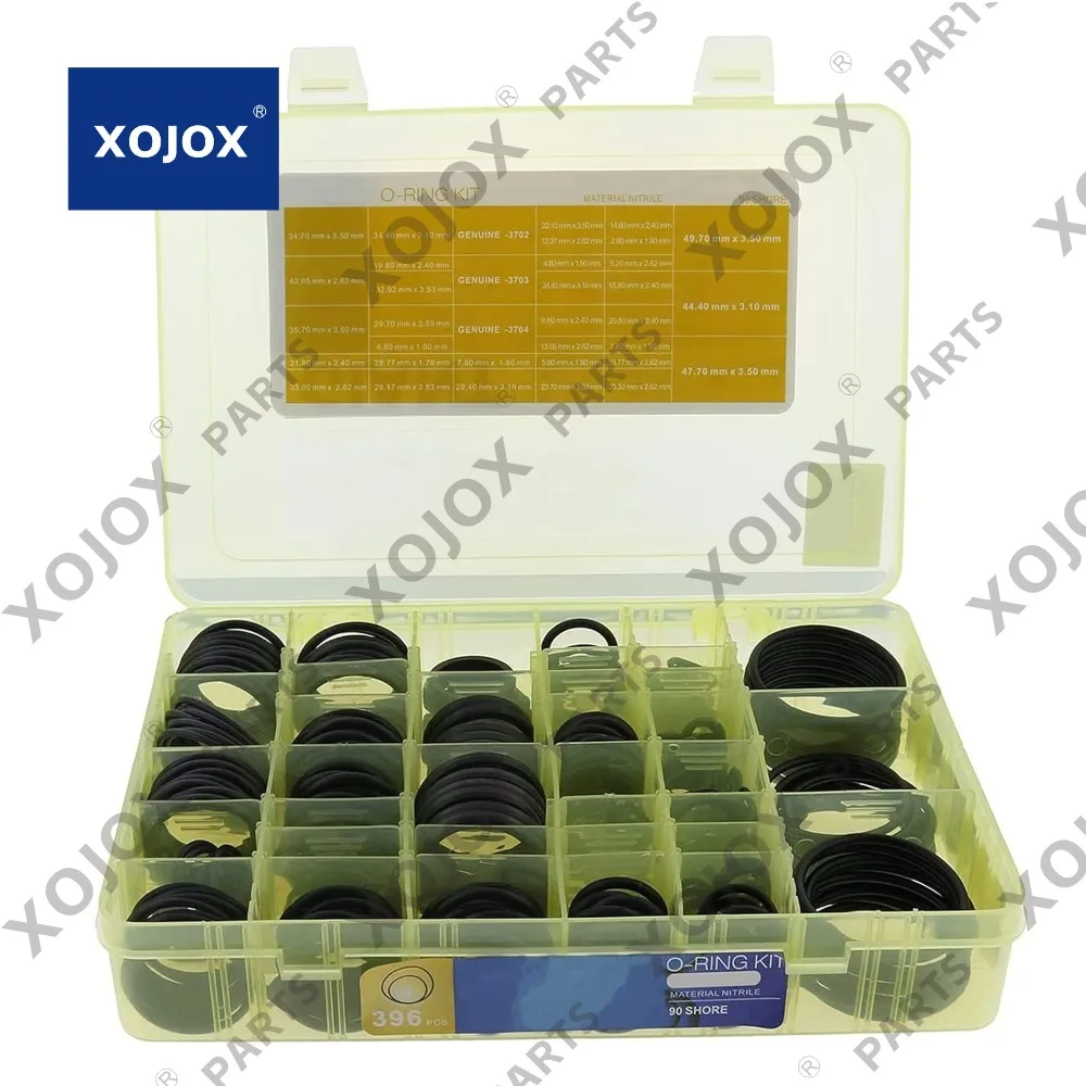 

Xojox ZTUOAUMA 4C-4782 270-1528 Комплект фитингов уплотнительных колец с 580 шт. 32 размерами, замена уплотнительных колец CAT Durometer Nitrile SAE Stor & Orfs 61