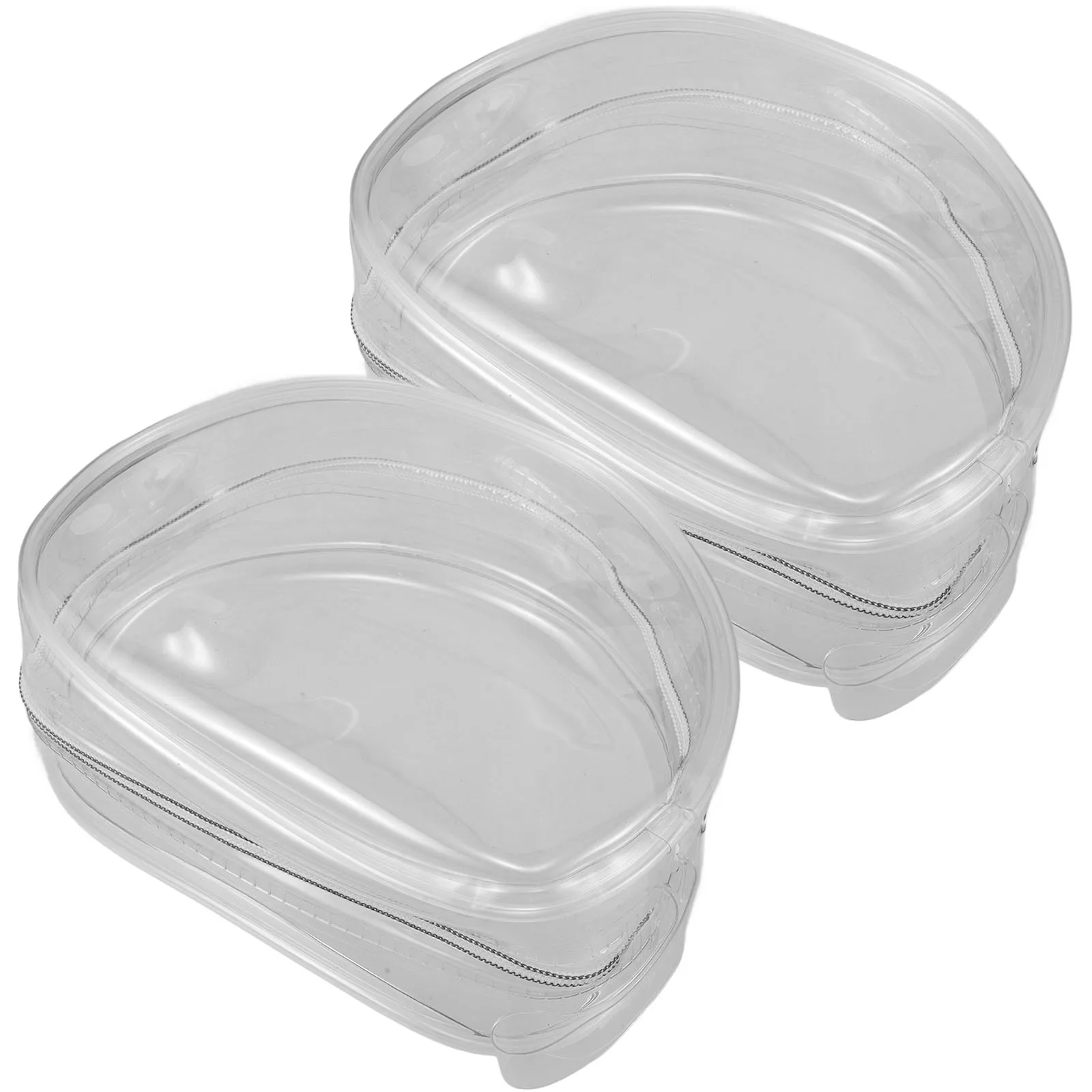 

2Pcs Storage Box Travel Organizer Bag for Bras Underwear Zipper Closure Travel Bag Clothing