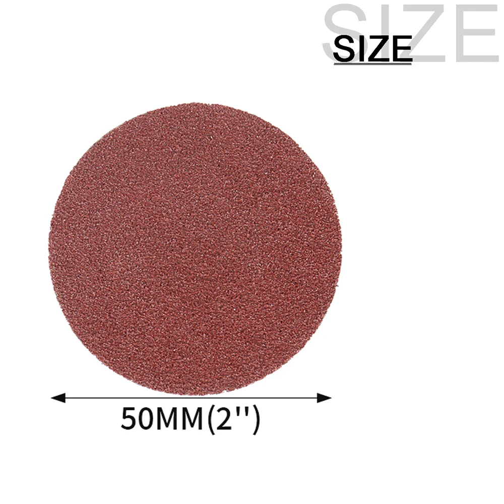 15 Buah 2 Inci (50Mm) Perubahan Cepat Pengamplasan Disk Roll Lock R-type Red Grain Sanding Disc Metal Surface Conditioning Die Grinder Tool