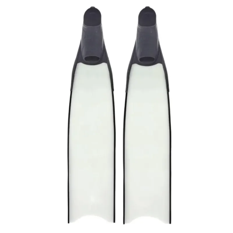 Free Diving Glass Fiber Translucent Flippers Lightweight Pure Carbon Flippers