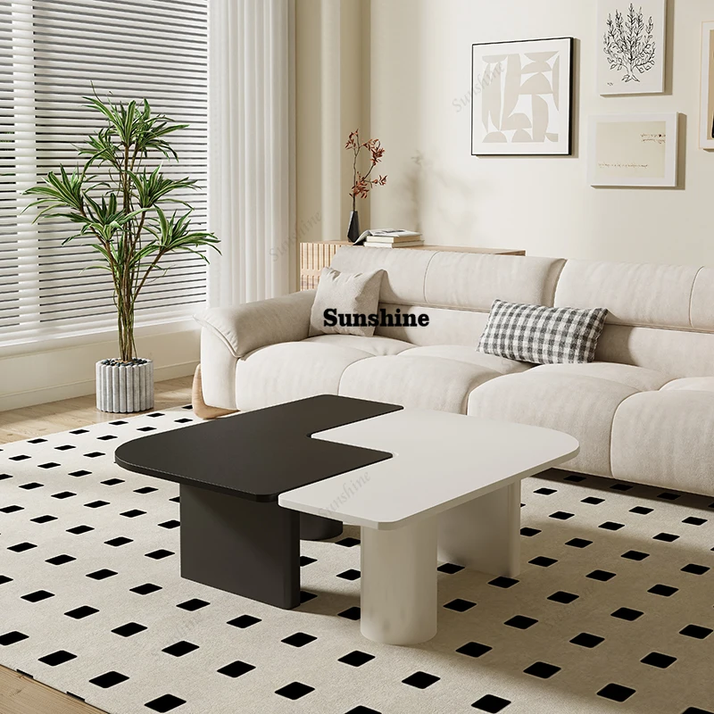 

Computer Minimalist Coffee Table Unique Aesthetic Standing Coffee Table Modern Designer Cute Wood Couchtisch Home Furniture