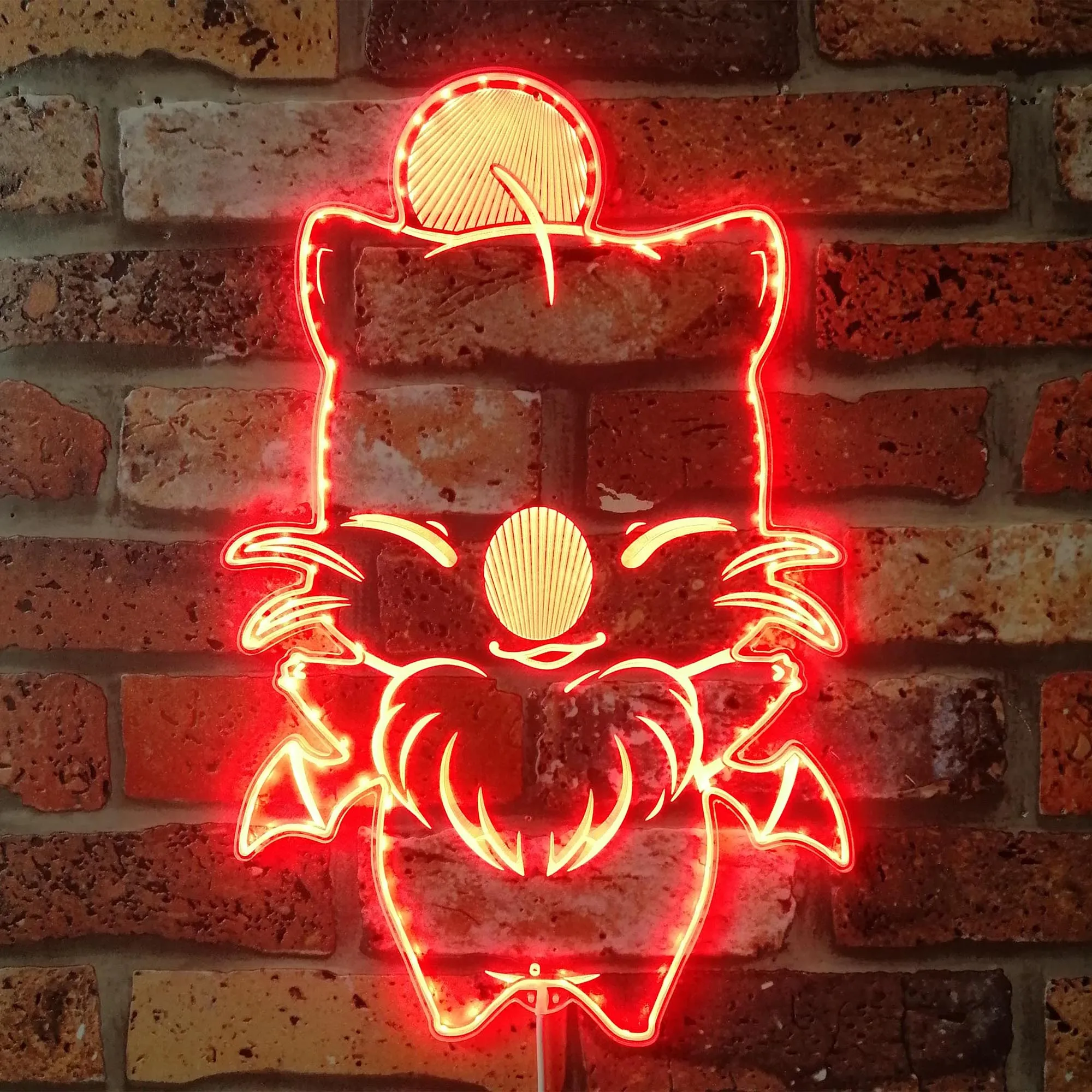 Moodle Kawaii Final Fantasy 7 Neon LED Sign، Gamer Night Light LED Sign، Game Room Neon Sign