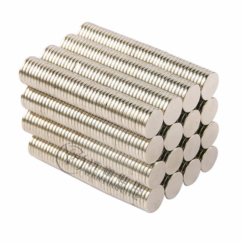 100PCS Neodymium Magnet Wholesale Round Strong Magnetic Magnet Steel High Temperature Resistant Nickel Plated N35-N52 Magnet image 2